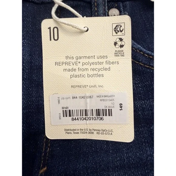 A.n.a High-Rise Flare Jeans Womens 10 Blue Dark Wash Stretch Slim 31x32 - Picture 7 of 11